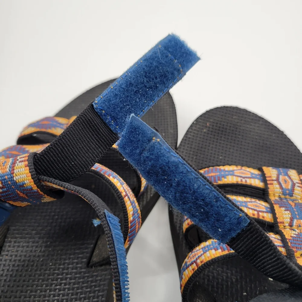 Teva Original Dorado Sandals Size 7 Multicolor Aztec Geometric Print